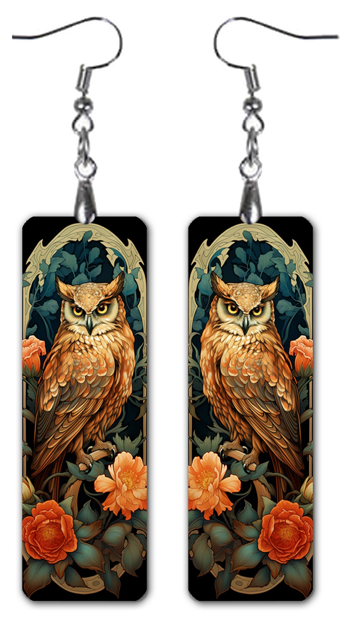 Owls Dangle Earrings.